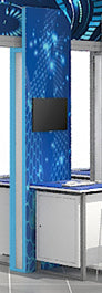 Laminate Visible Extrusions on Billboard Kiosks (3)