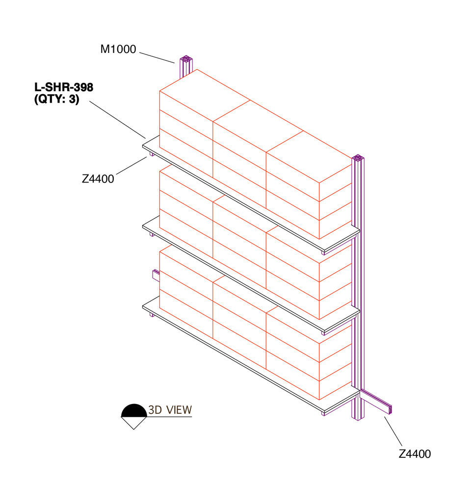 Tower Storage Shelving