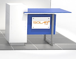 Reception Counter Plex Sign on Stand-offs with 3D logo