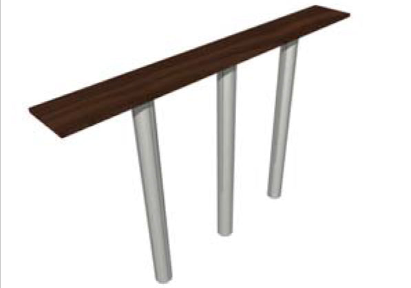 Shelf on (3) Poles (Part# SA-TSS-03)